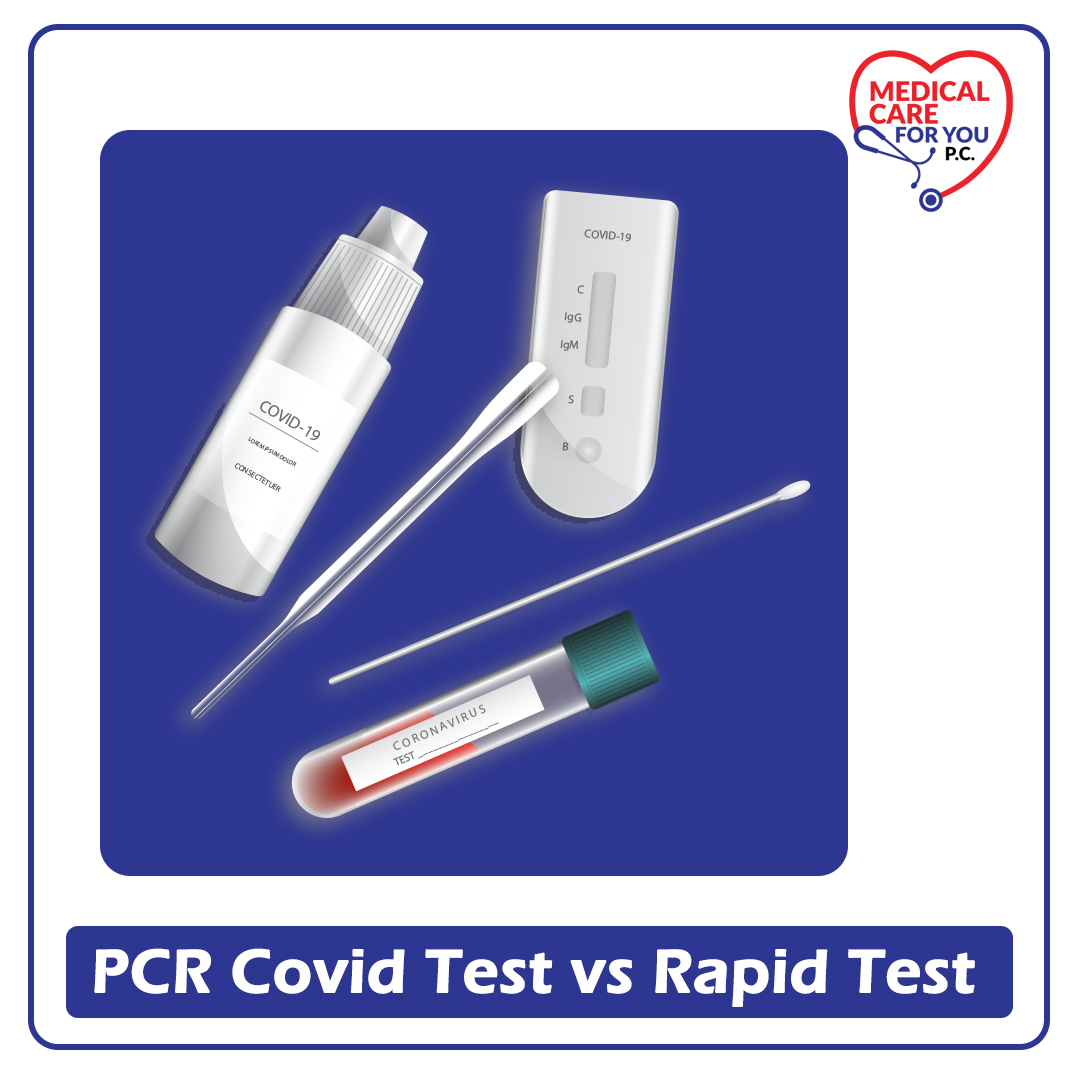 PCR covid test vs rapid test